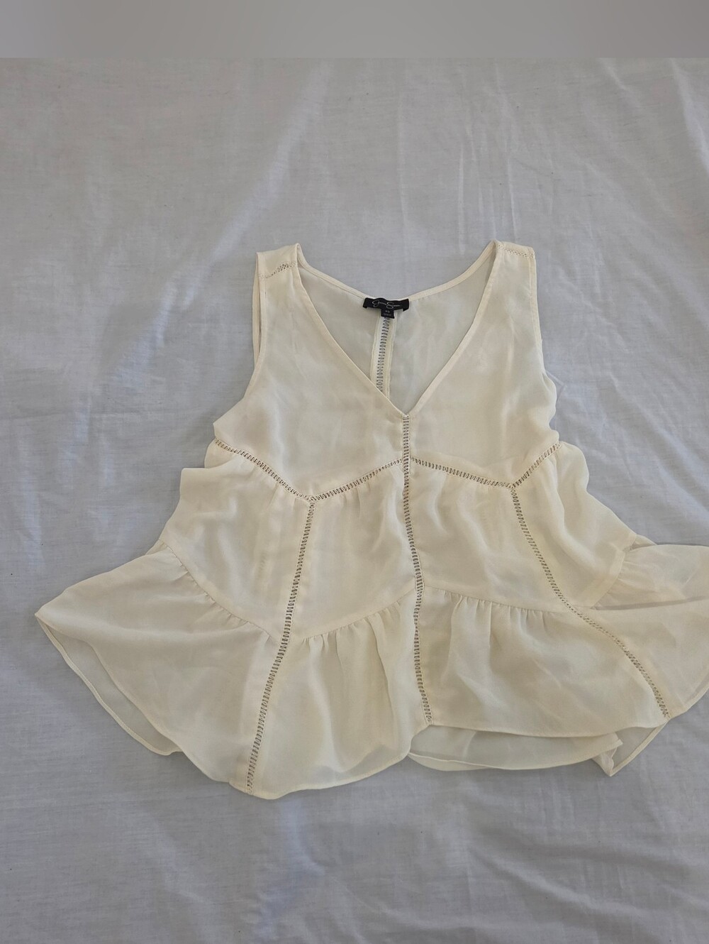 Jessica Simpson Tiered Lace-Trim Babydoll Camisole Tank Top